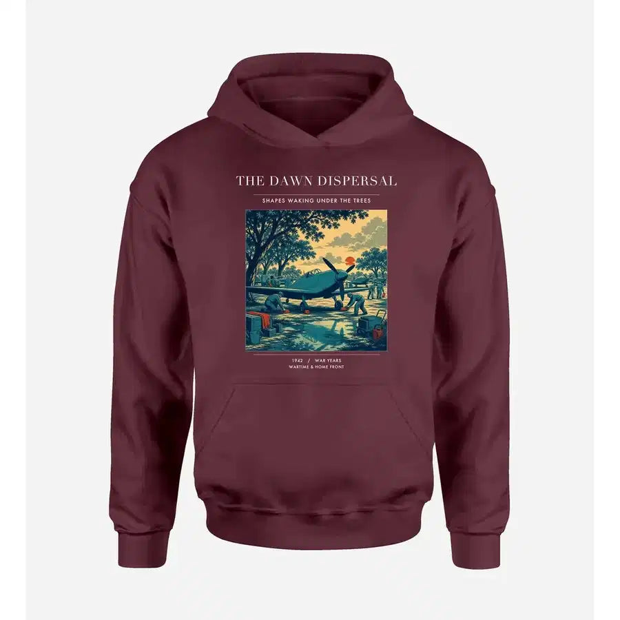 VINTAGE G4531 - The Dawn Dispersal - Premium Hoodie design on darkred premium