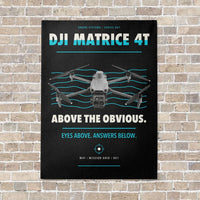 Thumbnail for DJI Matrice 4T vertical canvas print - no frame - black background