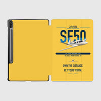 Thumbnail for Cirrus Vision Jet G2+ design on yellow samsung tablet tablet case