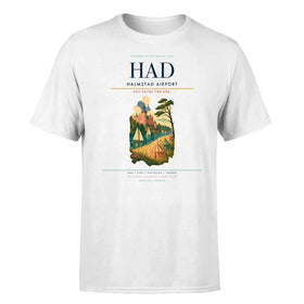 Single-Side Printing — Halmstad Airport (HAD) Double-Side T-Shirt