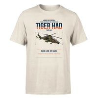 Thumbnail for Airbus Helicopters Tiger HAD design on beige t-shirt, single-side print