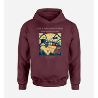 Thumbnail for VINTAGE G4297 - The Navigator's Stars - Premium Hoodie design on darkred premium