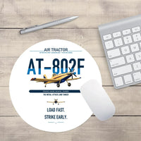 Thumbnail for Air Tractor AT-802F design on white round mouse pad