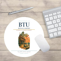 Thumbnail for Bintulu Airport (BTU) design on white round mouse pad