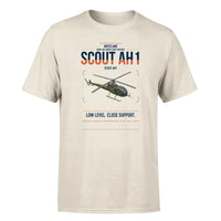 Thumbnail for Westland Scout AH1 design on beige t-shirt, single-side print