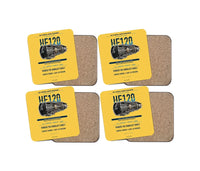 Thumbnail for HF120 design on yellow 4 pieces set coaster