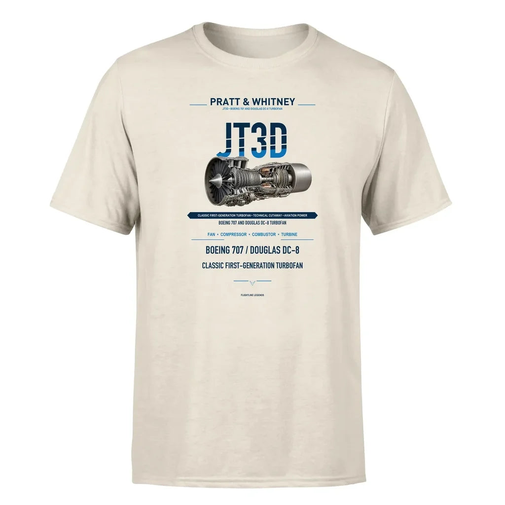 JT3D design on beige single side