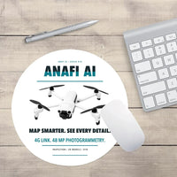 Thumbnail for Parrot ANAFI Ai design on white round mouse pad