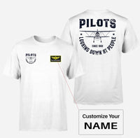 Thumbnail for Customisable Pilots Looking Down at People T-Shirt - view 3