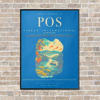 Thumbnail for Piarco International Airport POS - Canvas Framed - Turquoise