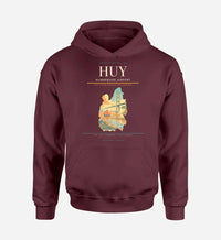 Thumbnail for Humberside Airport (HUY) design on dark red hoodie single-side print