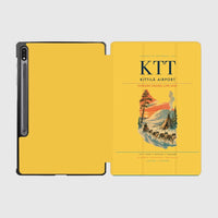 Thumbnail for Kittilä Airport (KTT) design on yellow samsung tablet tablet case
