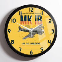 Thumbnail for Hawker Typhoon Mk IB design on yellow framed wall clock