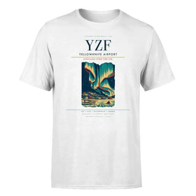 Single-Side Printing — Yellowknife Airport (YZF) Double-Side T-Shirt