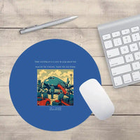 Thumbnail for VINTAGE G4453 - The Veteran's Last Walkaround - Designed Mouse Pads design on blue round