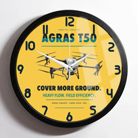 Thumbnail for DJI Agras T50 design on yellow framed wall clock