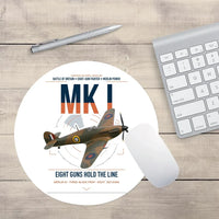 Thumbnail for Hawker Hurricane Mk I design on white round mouse pad