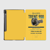 Thumbnail for TRENT 900 design on yellow samsung tablet tablet case