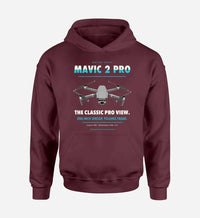 Thumbnail for DJI Mavic 2 Pro design on dark red hoodie single side