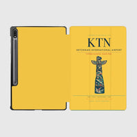 Thumbnail for Ketchikan International Airport (KTN) design on yellow samsung tablet tablet case