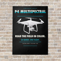 Thumbnail for DJI P4 Multispectral vertical canvas print - no frame - black background