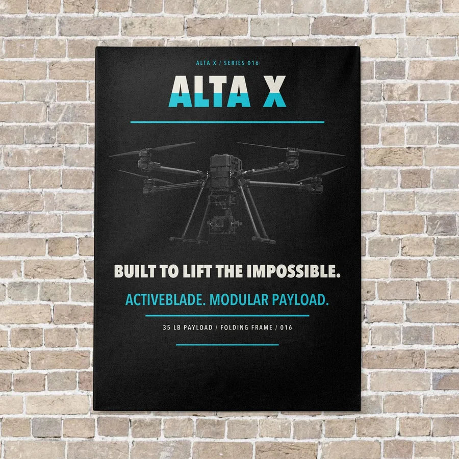 Freefly Alta X vertical canvas print - no frame - black background