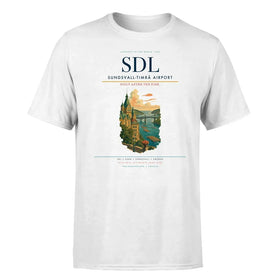 Single-Side Printing — Sundsvall-Timrå Airport (SDL) Double-Side T-Shirt
