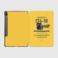 Thumbnail for CF6-50 design on yellow samsung tablet tablet case