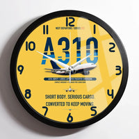 Thumbnail for Airbus A310-200P2F design on yellow framed wall clock