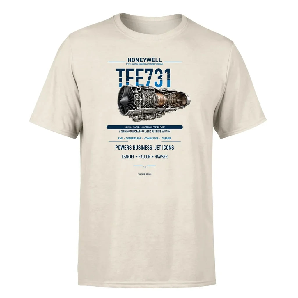 TFE731 design on beige single side