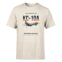 Thumbnail for KC-10A EXTENDER design on beige double-side t-shirt, single-side print