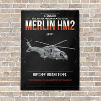 Thumbnail for Leonardo AW101 Merlin HM2 vertical canvas print - no frame - black background