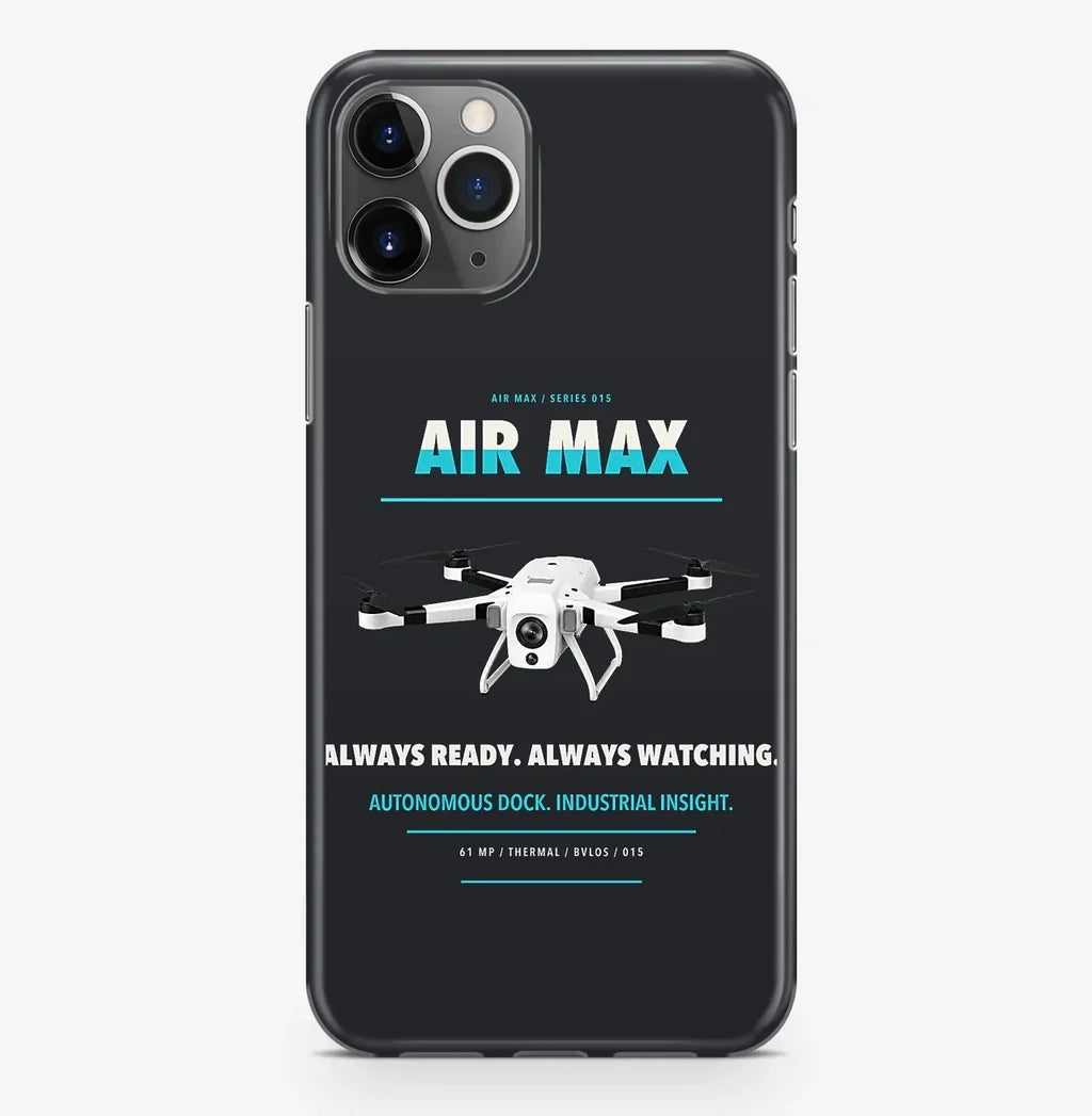 Percepto Air Max Case ProMax design on black iphone case promax