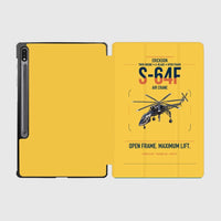 Thumbnail for Erickson S-64F Air Crane design on yellow samsung tablet tablet case
