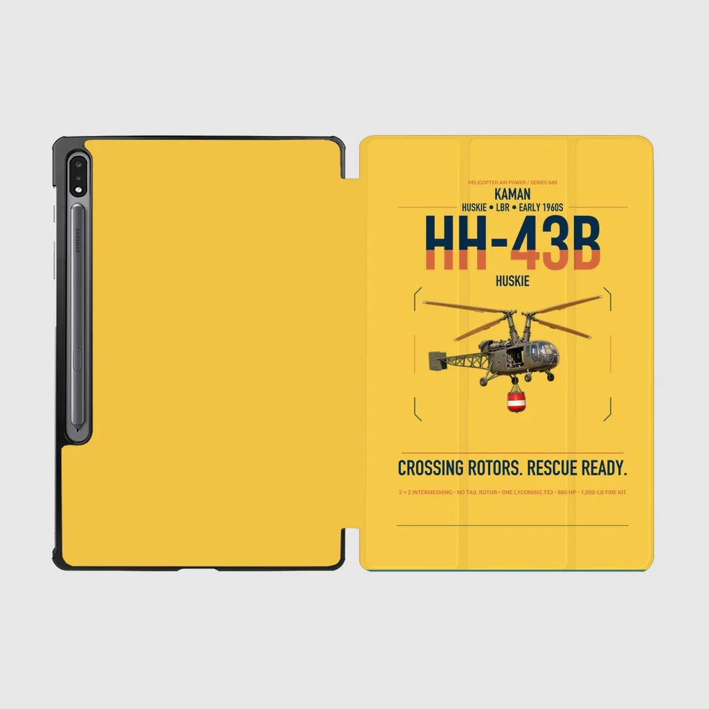 Kaman HH-43B Huskie design on yellow samsung tablet tablet case