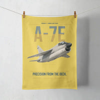 Thumbnail for A-7E Corsair II design on yellow towel