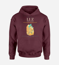 Thumbnail for Lublin Airport (LUZ) design on dark red hoodie single-side print