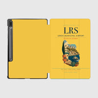 Thumbnail for Leros Municipal Airport (LRS) design on yellow samsung tablet tablet case