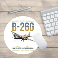 Thumbnail for B-26G Marauder design on white round mouse pad