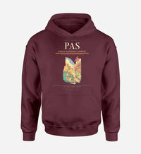 Thumbnail for Paros National Airport (PAS) design on dark red hoodie single-side print