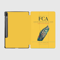 Thumbnail for Glacier Park International Airport (FCA) design on yellow samsung tablet tablet case
