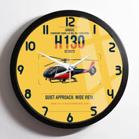 Thumbnail for Airbus H130 design on yellow framed wall clock
