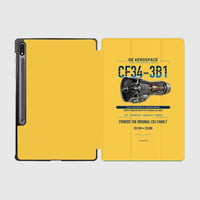 Thumbnail for CF34-3B1 design on yellow samsung tablet tablet case