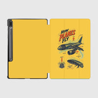Thumbnail for How Planes Fly V2 design on yellow samsung tablet tablet case