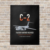 Thumbnail for Kawasaki C-2 vertical canvas print - no frame - black background