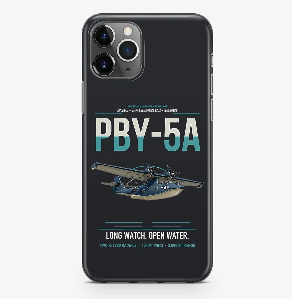 PBY-5A Catalina design on black magsafe iphone case, for iPhone Pro Max