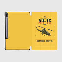 Thumbnail for Bell AH-1G Cobra design on yellow samsung tablet tablet case