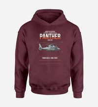 Thumbnail for Airbus Helicopters AS565 MBe Panther design on dark red double-side hoodie, single-side print