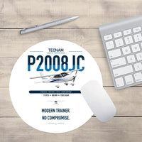 Thumbnail for Tecnam P2008JC NG design on white round mouse pad