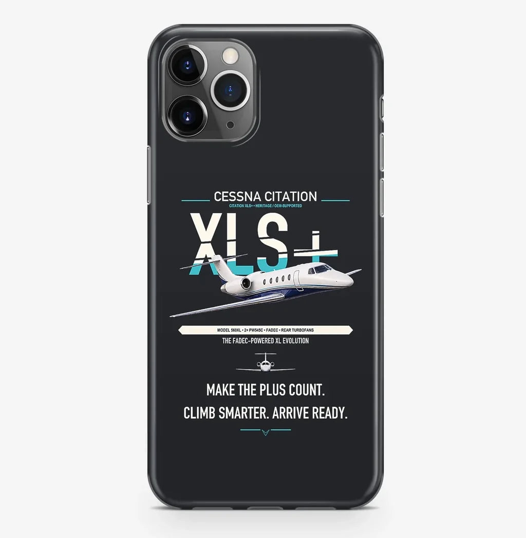 Cessna Citation XLSPlus design on black magsafe iphone case, for iPhone Pro Max